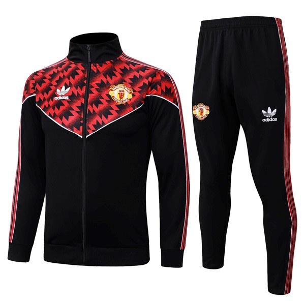 Chandal Manchester United 2025-2026 Negro Rojo 2